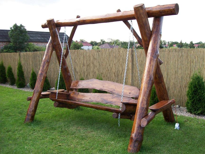Huśtawka drewniana ogrodowa, Tartak Darul Tuliszków