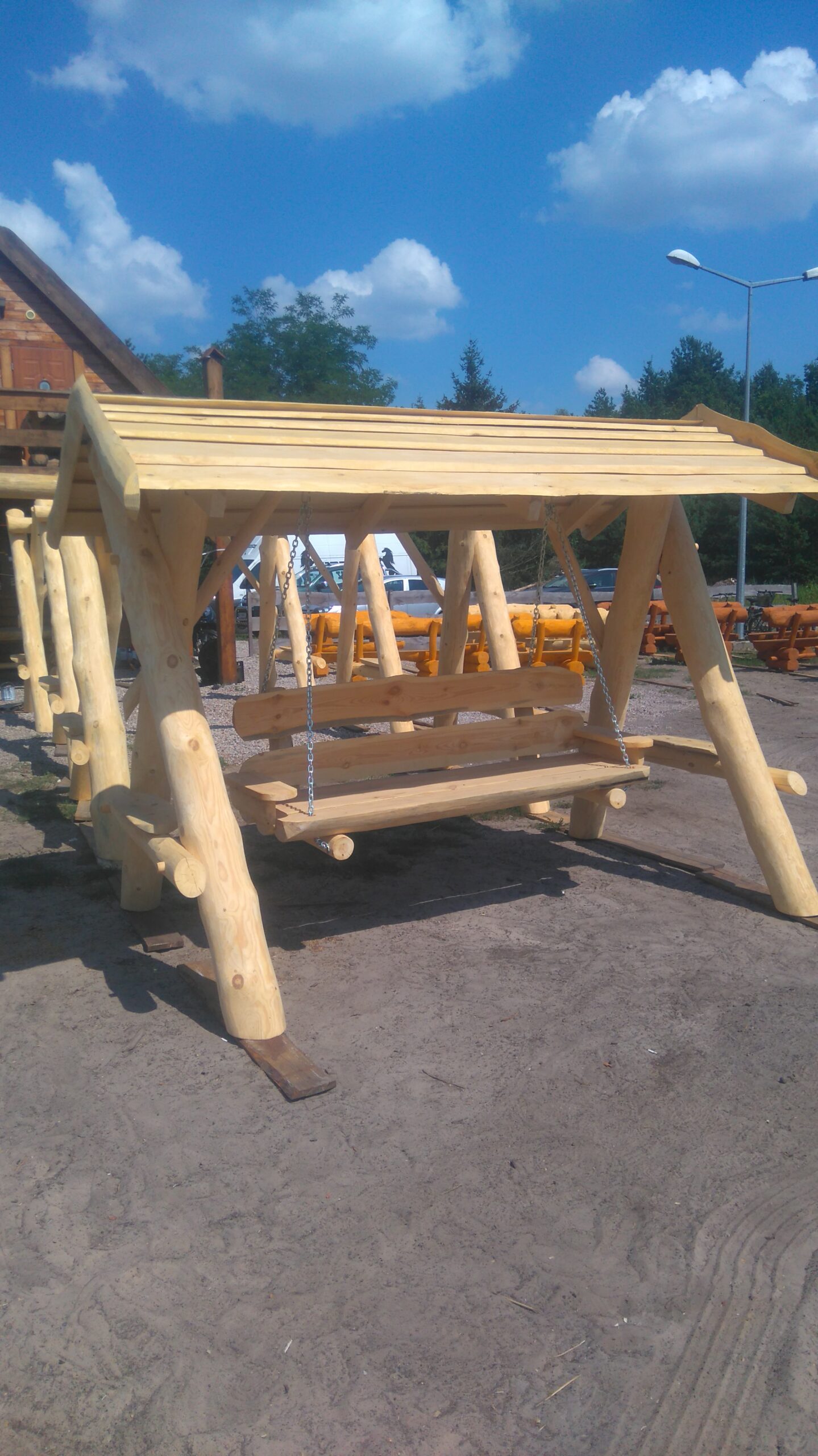 Huśtawka ogrodowa – detal, Tartak Darul