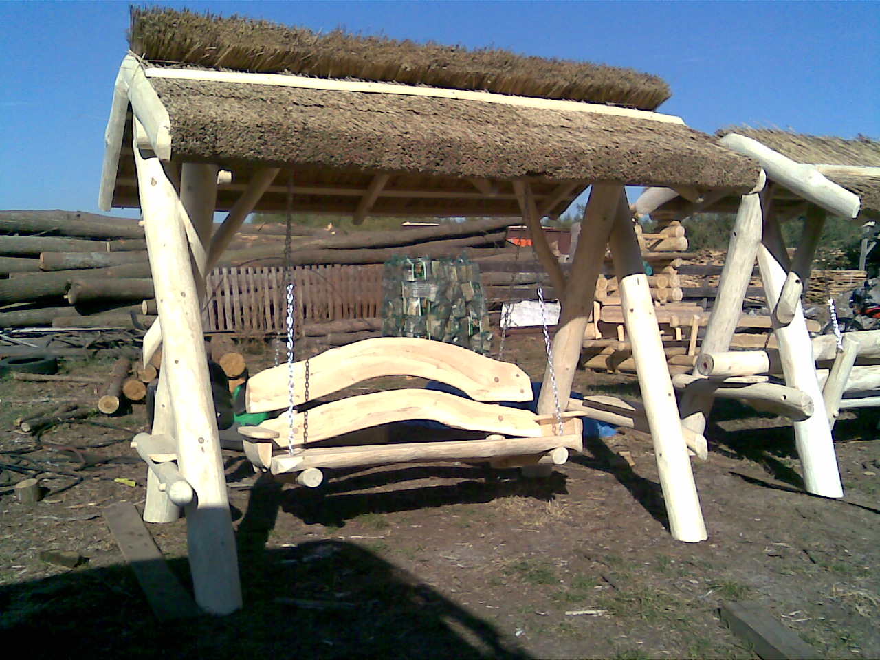 Huśtawka ogrodowa z drewna, Tartak Darul