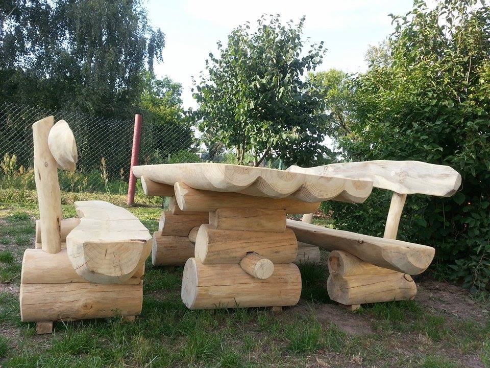 Zestaw mebli ogrodowych, drewno sosnowe Tartak Darul