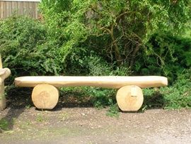 Komplet ogrodowy drewniany, realizacja Tartak Darul