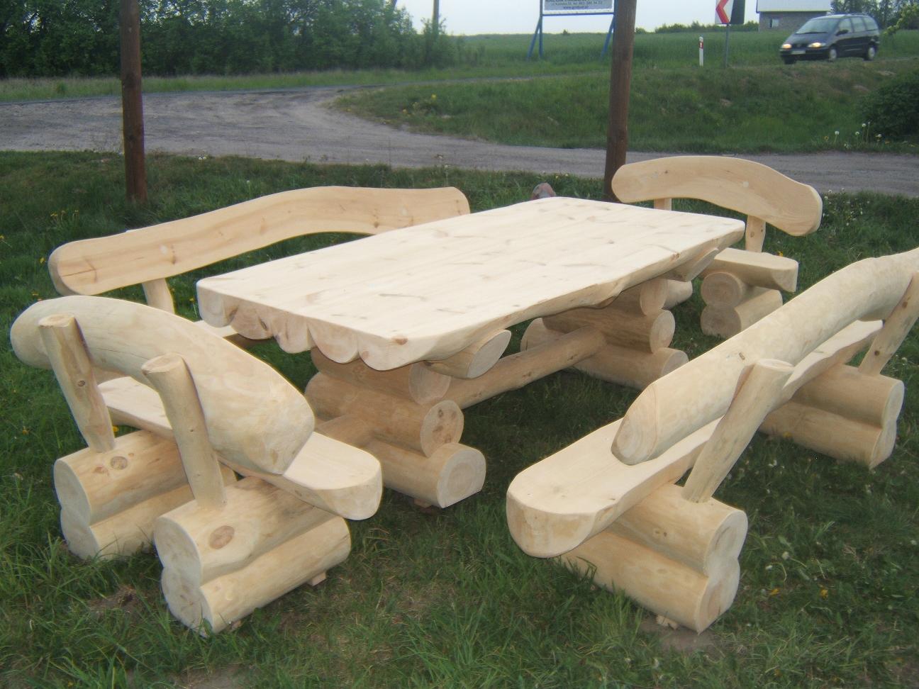 Zestaw sosnowy ogrodowy, meble ogrodowe na zamówienie